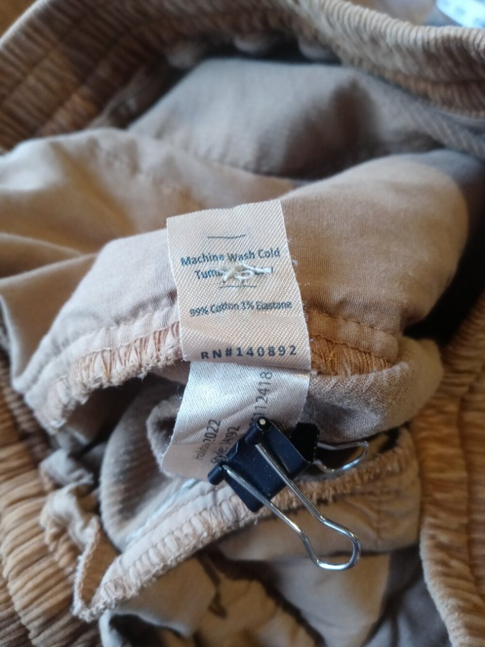MARINE LAYER mens relaxed Saturday corduroy pants (M) - Picture 2 of 16